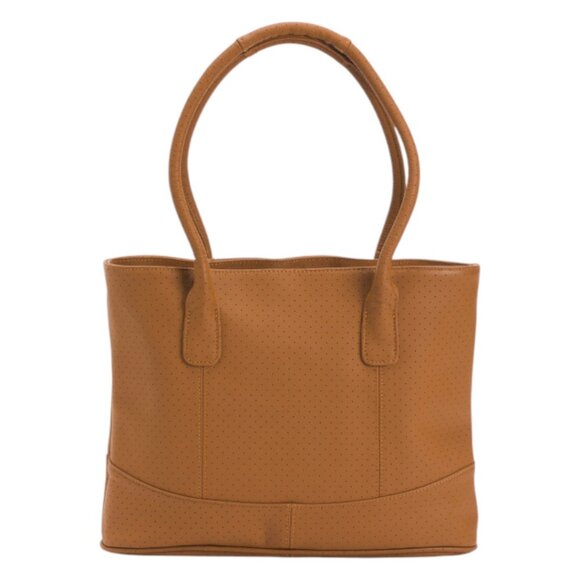 AMERILEATHER Leather Triple Compartment Tote - Picture 1 of 4